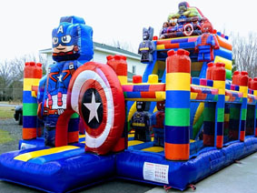 Marvel Legoland inflatable.