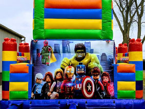 Marvel Legoland inflatable.