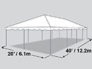 20' x 40' Frame Tent.