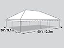 30' x 40' Frame Tent.