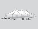 40' x 80' Pole Tent.