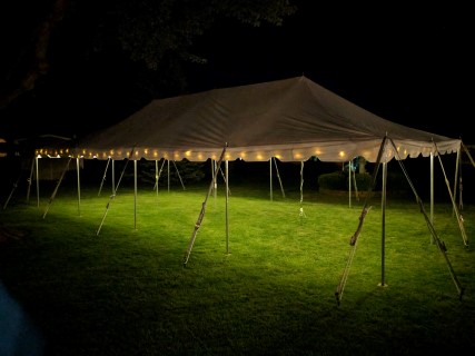 Graduation Party - 20' x 40' Lighted Tent (Rope Lights).