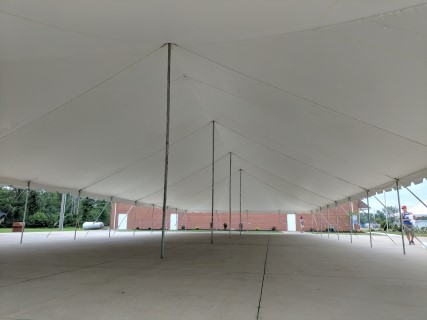 Church Festival - 40' x 100' Tent on Concrete.