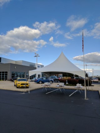 20' x 20' High Peak Frame Tent.